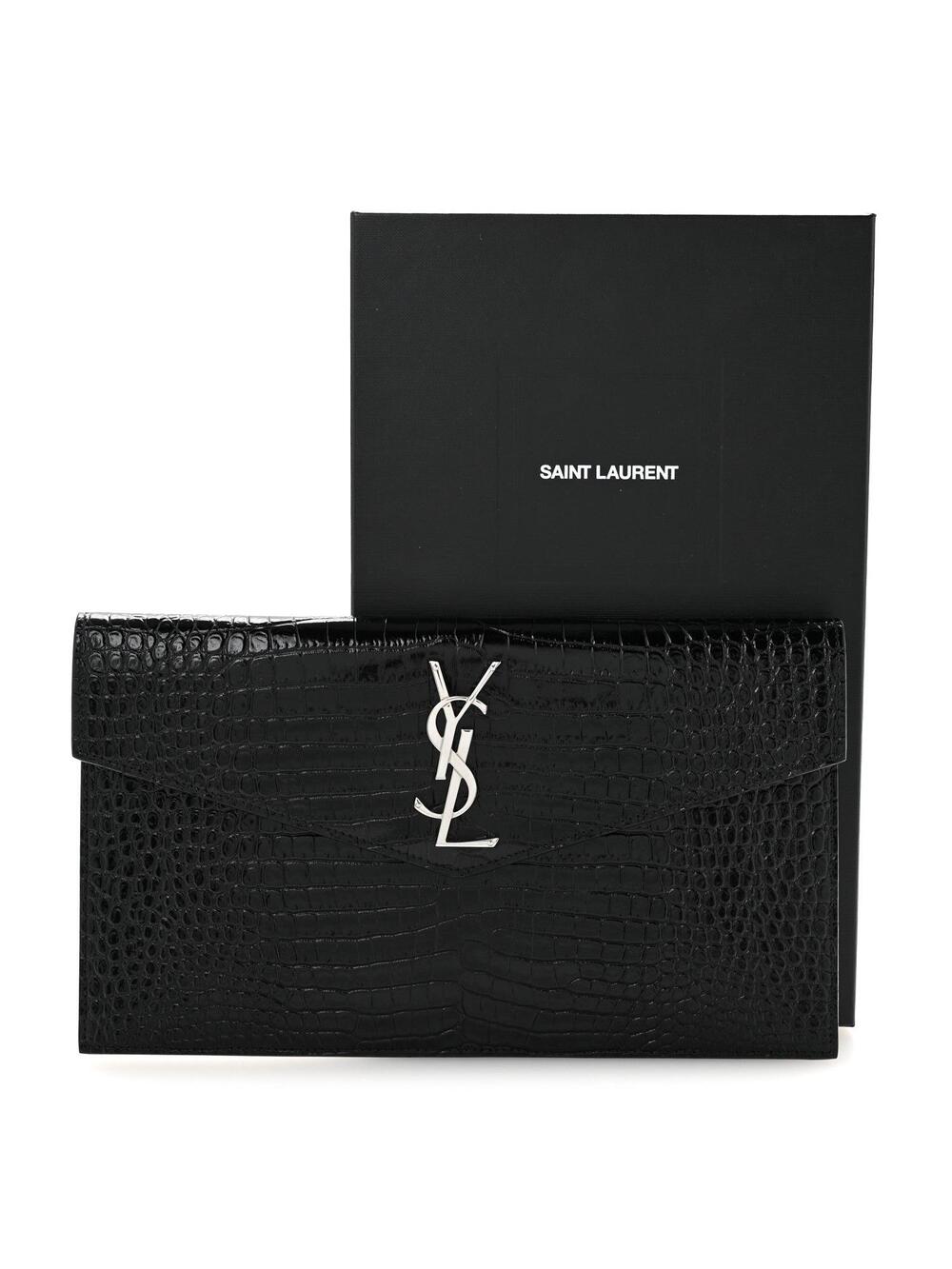 Saint Laurent Calfskin Crocodile #282361S69B - Picture 13 of 13